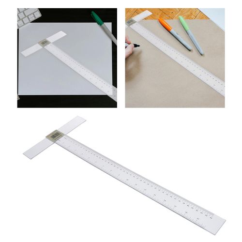 تسوق 18/24inch T Square Ruler Plastic Metric Inch T Ruler Tool Measuring  اونلاين